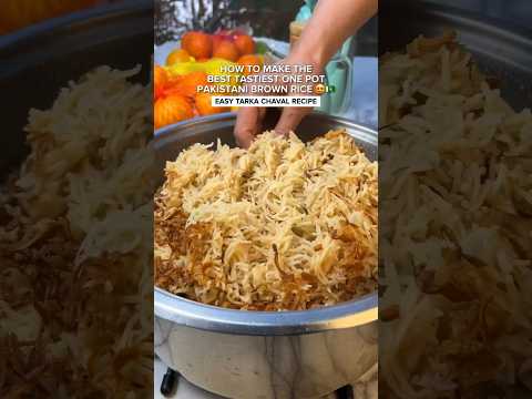 Pakistani Brown Rice (Easy Tarka Chaval)