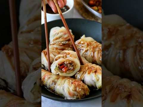 Asian-inspired Cabbage Rolls (Vegan & Delicious)